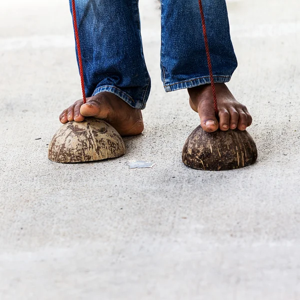 Coconut shells,toys — Stock Photo, Image