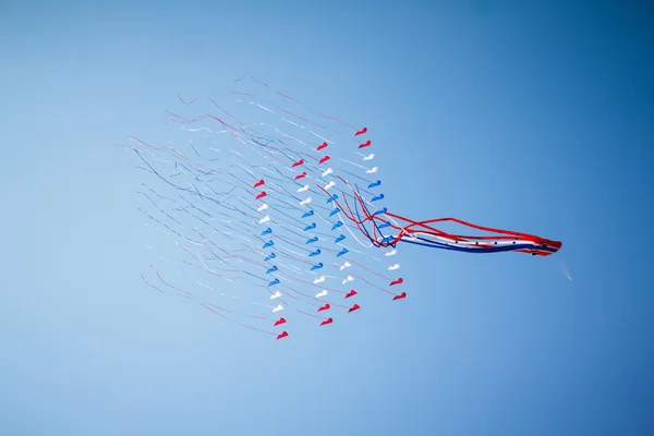 Drakar på blå himmel — Stockfoto