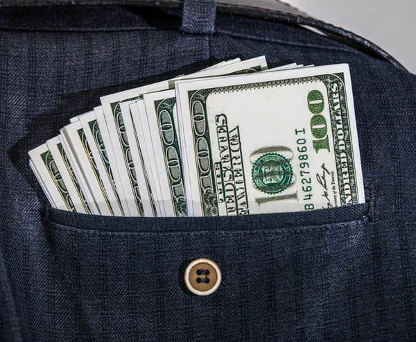 Dollars in your pocket. — Stock Photo, Image