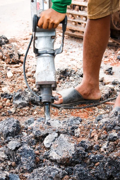 Jackhammer machine — Stockfoto