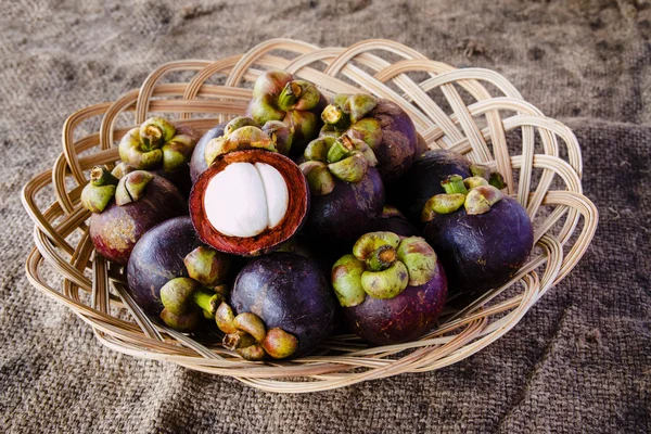 Frutta di mangostano . — Foto Stock