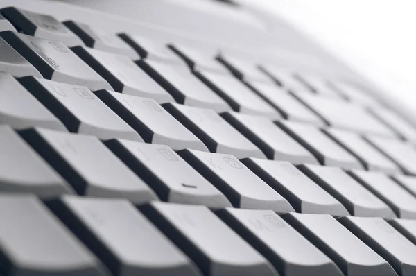 白を基調としたキーボード — ストック写真