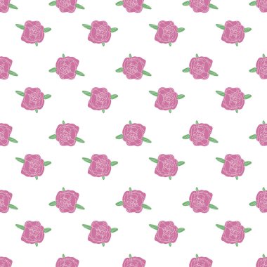 Kusursuz çiçek deseni. Duvar kağıdı, tekstil, scrabook kağıdı, kırtasiye tasarımı için vektör dekoratif arkaplan.
