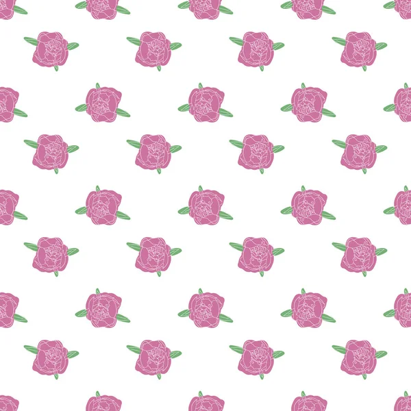 Nahtloses Blumenmuster Vector Dekorativer Hintergrund Für Tapeten Textilien Altpapier Schreibwaren — Stockvektor