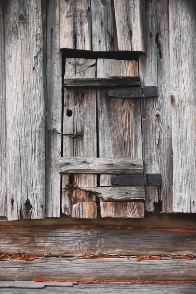 Vecchio Frammento Vasca Bagno Legno Porta Della Soffitta — Foto Stock