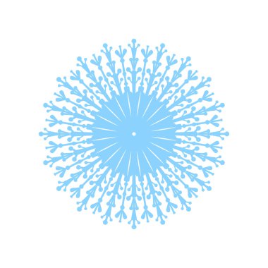 Süslü dantelli kar tanesi. Grafik tasarım elementi. Vektör illüstrasyonu.