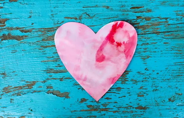 Corazón Papel Decoración Del Día San Valentín Símbolo Amor — Foto de Stock