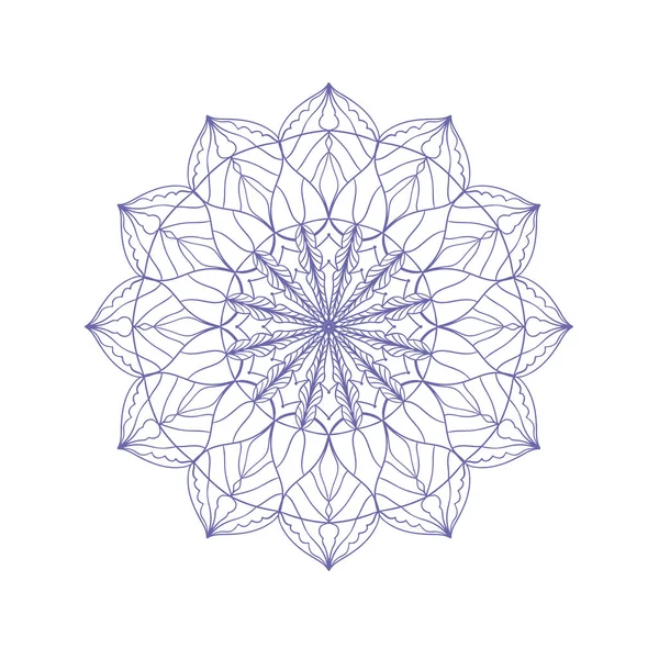 Modèle Mandala Circulaire Élément Graphique Vectoriel Ornement Rond Décoratif Style — Image vectorielle