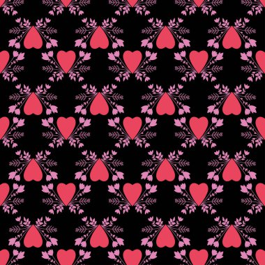 Decorative romantic style print. Seamless pattern. Vector design for scrapbooking, wrapping paper, wallpaper, fabric, covers, manufacturing, stationery