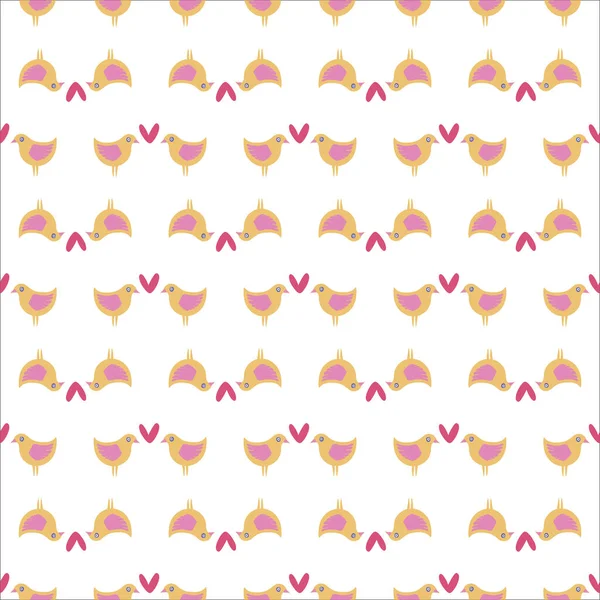 Decorative Romantic Style Print Seamless Pattern Vector Design Scrapbooking Wrapping — Stok Vektör