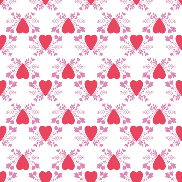 Decorative Romantic Style Print Seamless Pattern Vector Design Scrapbooking Wrapping — Image vectorielle