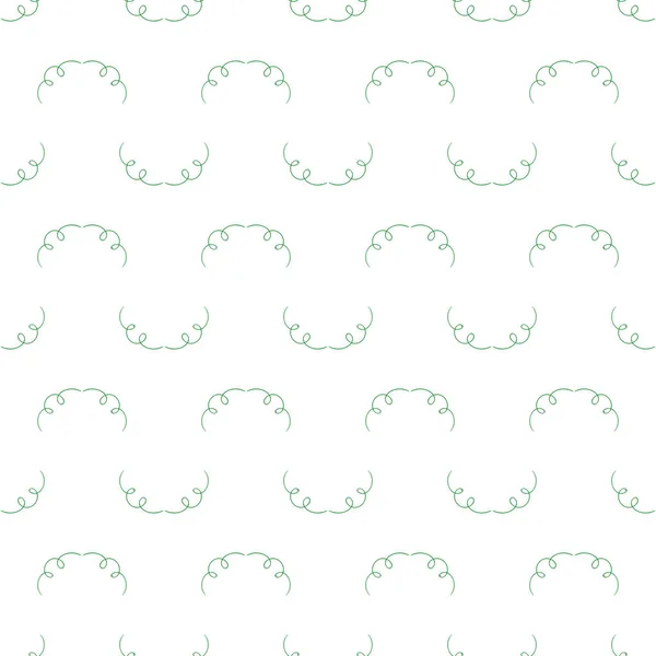 Бесшовный Векторный Рисунок Зелёными Листьями Декоративный Фон Современный Стиль Минималистов — стоковый вектор