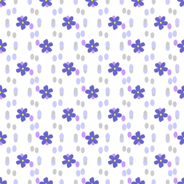 Απρόσκοπτη Floral Μοτίβο Μινιμαλιστικό Στυλ Εικονογράφηση Διανύσματος — Διανυσματικό Αρχείο