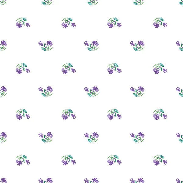 Безшовний Квітковий Фон Декоративний Дизайн Мінімалістичному Стилі Векторні Ілюстрації — стоковий вектор