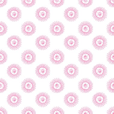 Bitkisel dikişsiz desen. Modern minimalist tarzında hafif çiçekli arka plan. Vektör çizimi. Kumaş, moda tekstili, baskılar, duvar kağıdı, ambalaj kağıdı, albüm defteri için moda tasarımı