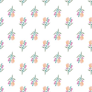 Modern tarzda kusursuz çiçek desenli. Asgari arkaplan dokusu. 