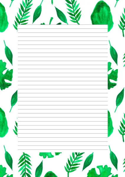 Дизайн Листа Бумаги Пустая Страница Текстового Сообщения Письменная Бумага Альбом — стоковое фото