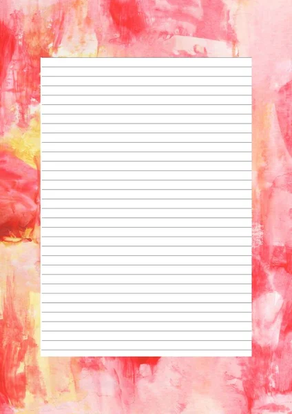 Paper Sheet Design Empty Page Text Message Writing Paper Scrapbook — Stock fotografie