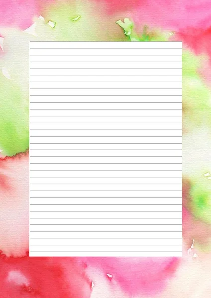 Paper Sheet Design Empty Page Text Message Writing Paper Scrapbook — Stock fotografie
