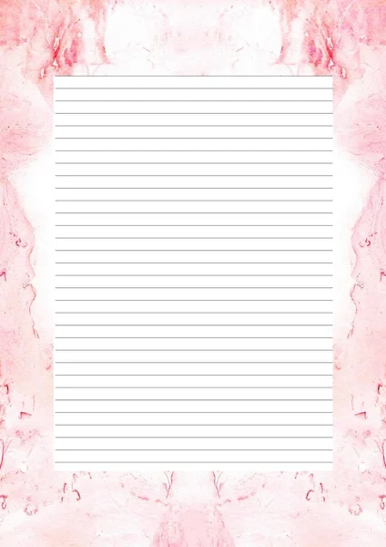 Paper Sheet Design Empty Page Text Message Writing Paper Scrapbook — Stockfoto
