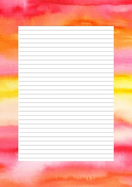 Paper Sheet Design Empty Page Text Message Writing Paper Scrapbook — 图库照片