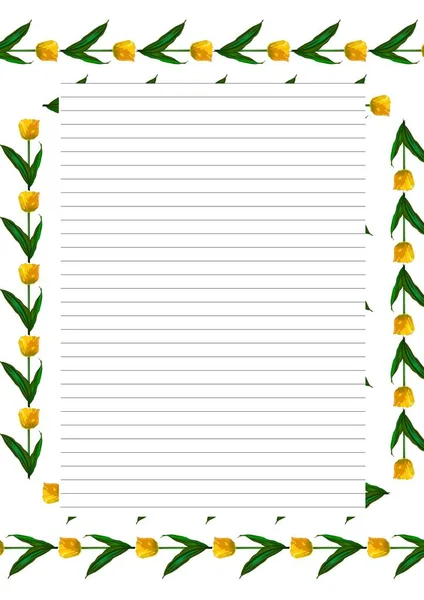 Paper Sheet Design Empty Page Text Message Writing Paper Scrapbook — Stock Photo, Image