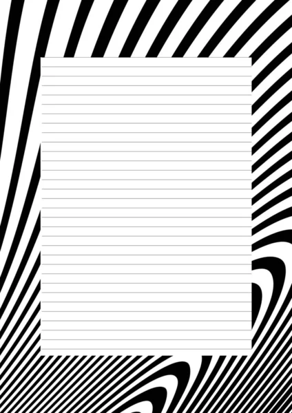 Paper Sheet Design Empty Page Text Message Writing Paper Scrapbook — Foto Stock