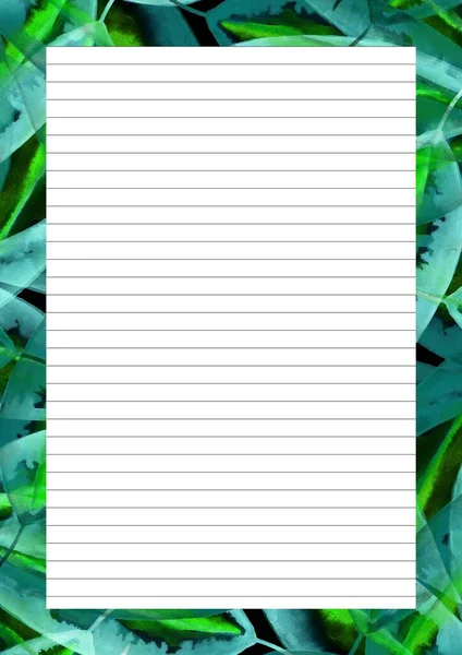 Paper Sheet Design Empty Page Text Message Writing Paper Scrapbook — Foto Stock