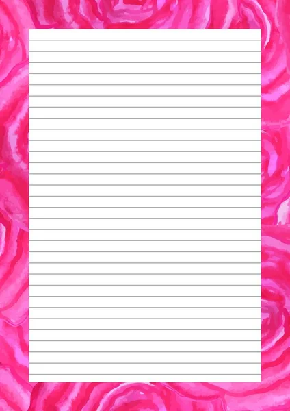 Paper Sheet Design Empty Page Text Message Writing Paper Scrapbook — Zdjęcie stockowe