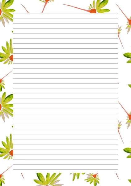Paper Sheet Design Empty Page Text Message Writing Paper Scrapbook — Photo