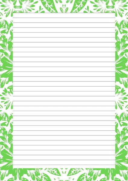 Paper Sheet Design Empty Page Text Message Writing Paper Scrapbook — Stock fotografie