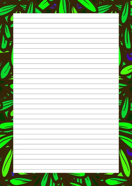 Paper Sheet Design Empty Page Text Message Writing Paper Scrapbook — 图库照片