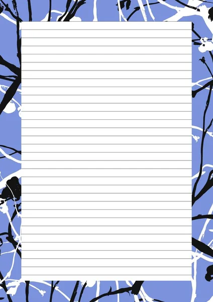 Návrh Papíru Prázdná Stránka Pro Sms Psaní Papíru Výstřižek Pozadí — Stock fotografie