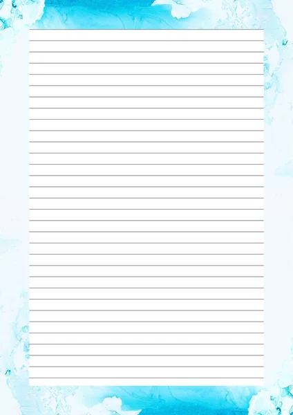 Paper Sheet Design Empty Page Text Message Writing Paper Scrapbook — Foto Stock