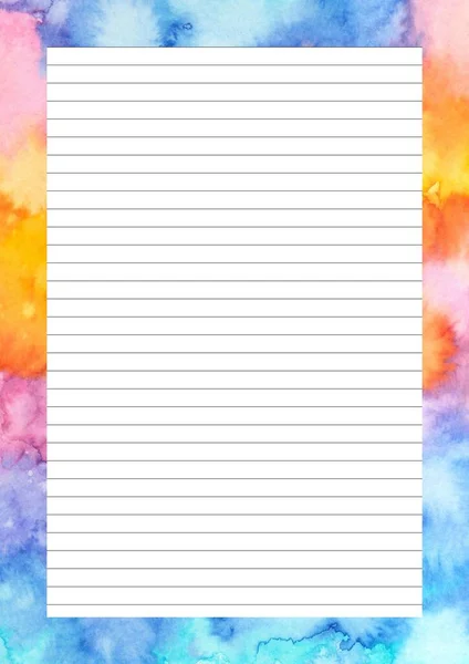 Paper Sheet Design Empty Page Text Message Writing Paper Scrapbook — Foto Stock