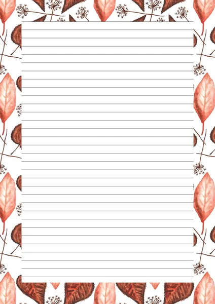 Paper Sheet Design Empty Page Text Message Writing Paper Scrapbook — 图库照片