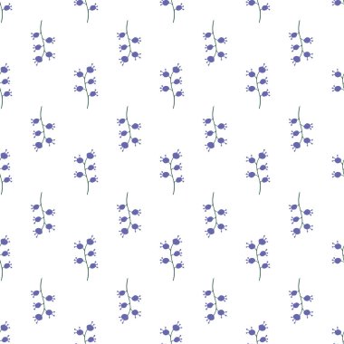 Kusursuz bitkisel şablon. Vektör çizimi. Minimalist stil. 