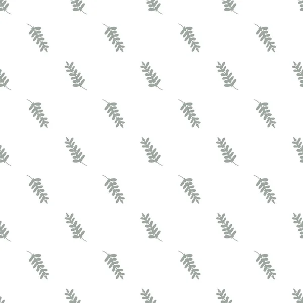 Abstraktes Muster Mit Blättern Vektorillustration Nahtloser Hintergrund — Stockvektor