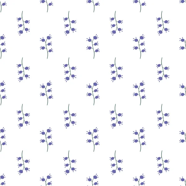 Bezešvé Květinové Vzory Roztomilé Květiny Zelené Listy Vektorová Ilustrace Minimalistický — Stockový vektor