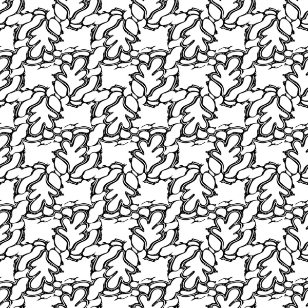 Abstract Seamless Doodle Pattern Decorative Vector Texture — Stock vektor