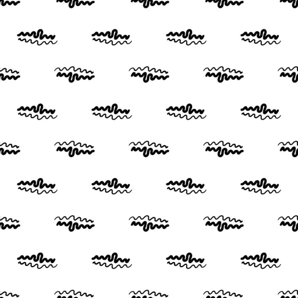 Abstract Seamless Doodle Pattern Decorative Vector Texture — Vettoriale Stock
