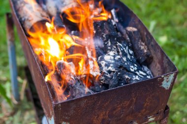 Brezilya 'da alev alev yanan bir ateş