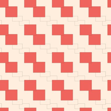 Kusursuz dekoratif desen. Duvar kağıdı, web, hatıra defteri, ambalaj kağıdı, dijital tasarım için tekrarlanan modern arkaplan. Vektör illüstrasyonu.