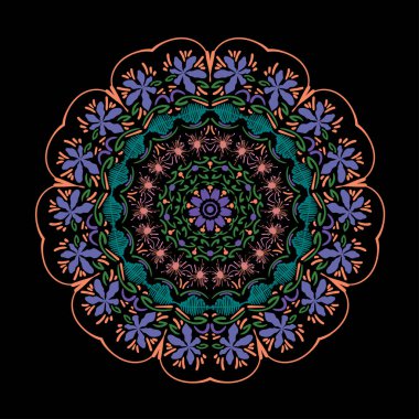 Dövme, dekorasyon, çıkartmalar, boyama kitabı sayfaları, kına, mehndi için dekoratif süs..