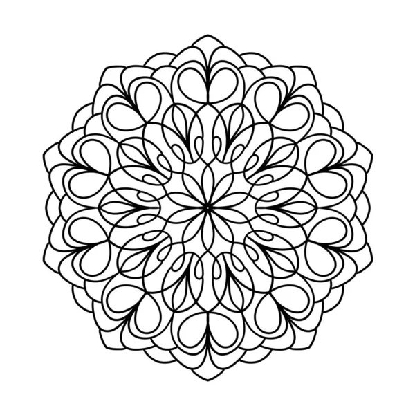 Padrão Circular Mandala Ornamentada Ornamento Decorativo Para Tatuagem Decoração Adesivos —  Vetores de Stock