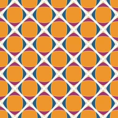 Yüzey tasarımı için vektör kusursuz desen. Zarif süs dokusu. Renkli soyut süs.