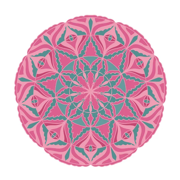 Modèle Abstrait Mandala Illustration Vectorielle Ornement Lumineux Élément Design Graphique — Image vectorielle