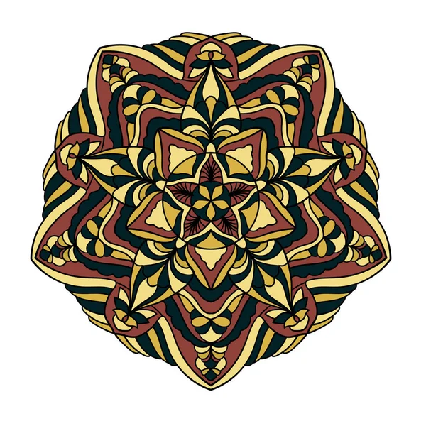 Abstraktní Bezešvé Květinové Mandala Pozadí — Stockový vektor
