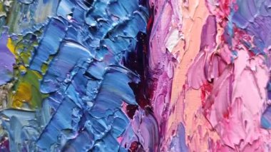 Yağlı boya tuvali kapat. 