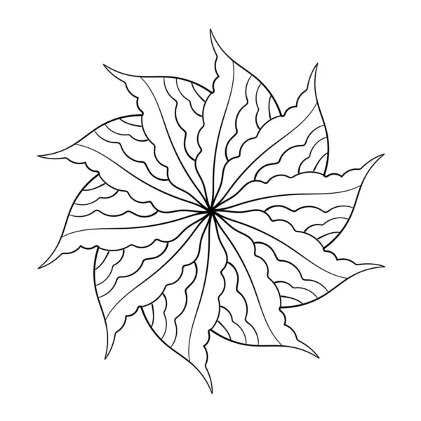 Elegantní Abstraktní Mandala Vzor Kruhu Vektorová Ilustrace — Stockový vektor